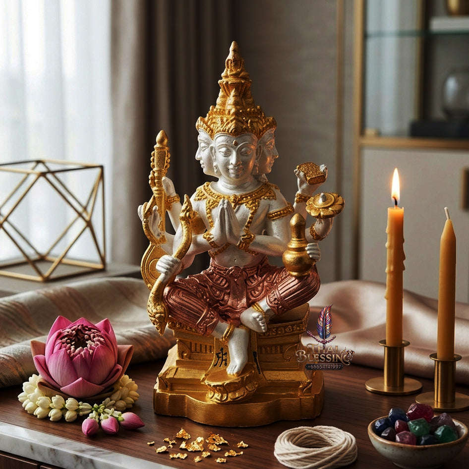 ✨ [The Sovereign of Supreme Cosmic Wealth, Unrivaled Success & Divine Abundance: The 2026 "Grand-Master" Sovereign Edition] Sacred "Thao Maha Phrom (The Sovereign Lord Brahma 'Phrom Maha Setthi' / Millionaire Brahma Edition)" – Special "3K