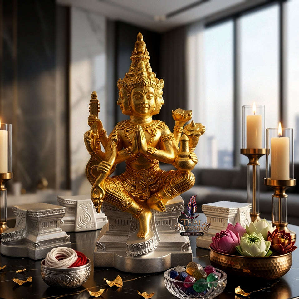 ✨ [The Sovereign of Supreme Cosmic Wealth, Unrivaled Success & Divine Abundance: The 2026 "Grand-Master" Sovereign Edition] Sacred "Thao Maha Phrom (The Sovereign Lord Brahma 'Phrom Maha Setthi' / Millionaire Brahma Edition) Thai Blessing Co By