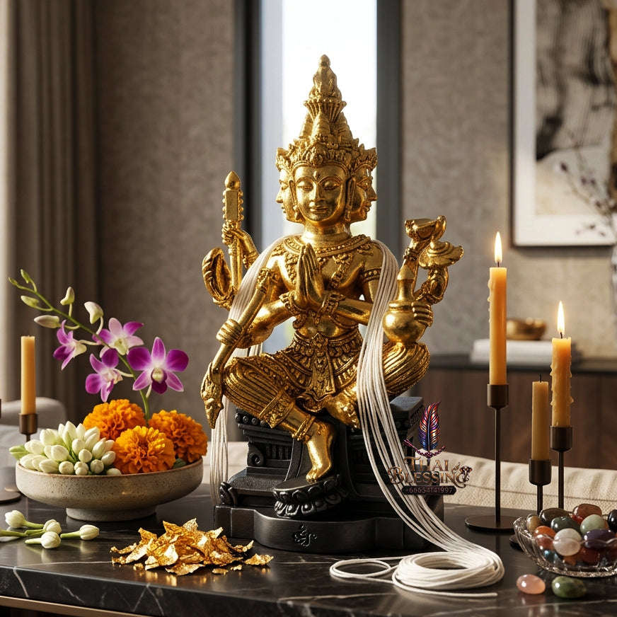 ✨ [The Sovereign of Supreme Cosmic Wealth, Unrivaled Success & Divine Abundance: The 2026 "Grand-Master" Sovereign Edition] Sacred "Thao Maha Phrom (The Sovereign Lord Brahma 'Phrom Maha Setthi' / Millionaire Brahma Edition) Thai Blessing Co By