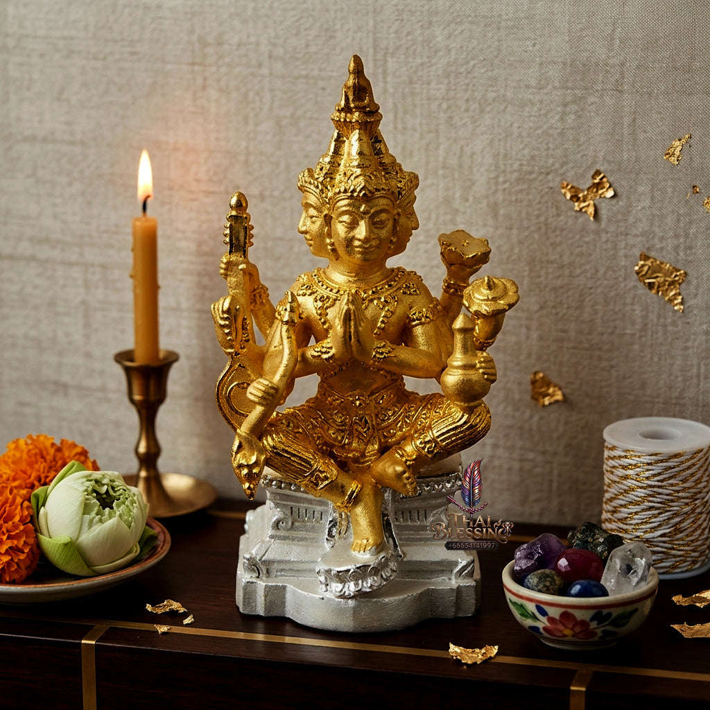 ✨ [The Sovereign of Supreme Cosmic Wealth, Unrivaled Success & Divine Abundance: The 2026 "Grand-Master" Sovereign Edition] Sacred "Thao Maha Phrom (The Sovereign Lord Brahma 'Phrom Maha Setthi' / Millionaire Brahma Edition) Thai Blessing Co By