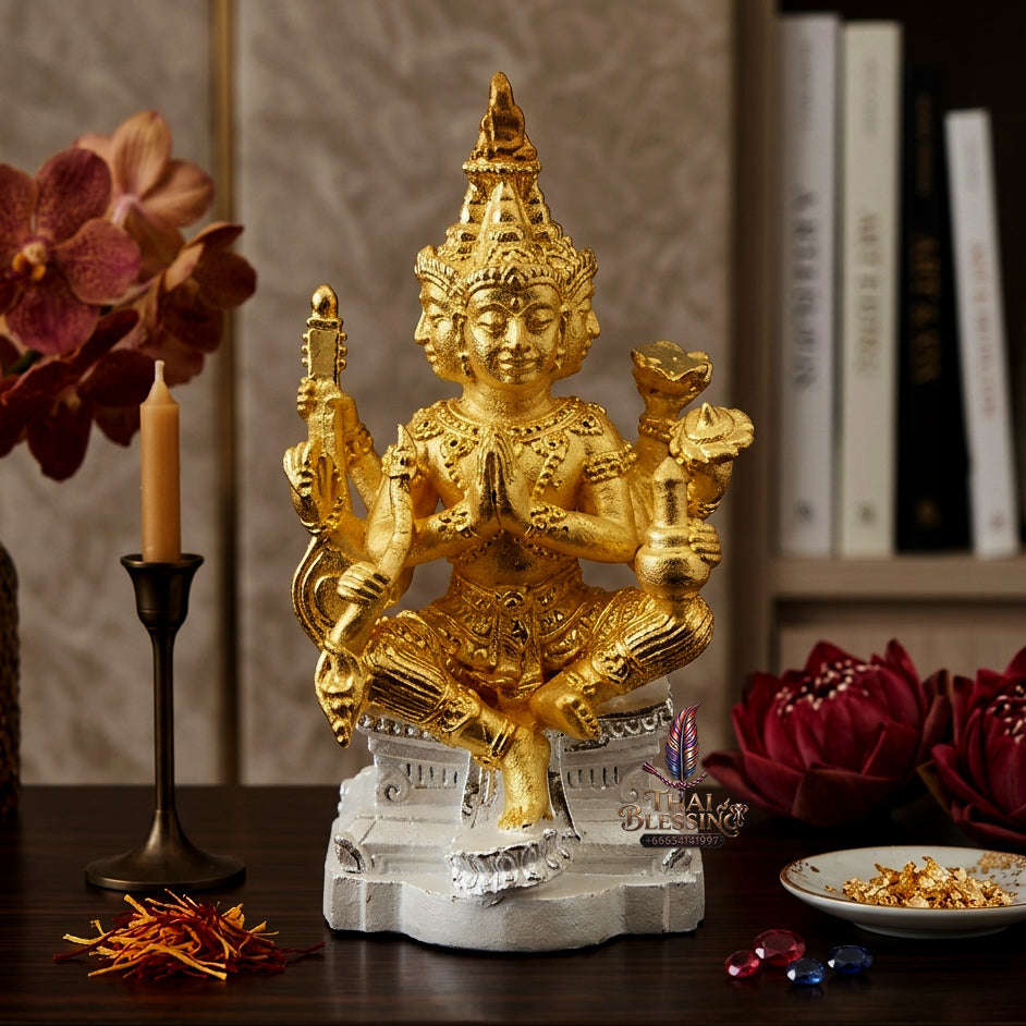 ✨ [The Sovereign of Supreme Cosmic Wealth, Unrivaled Success & Divine Abundance: The 2026 "Grand-Master" Sovereign Edition] Sacred "Thao Maha Phrom (The Sovereign Lord Brahma 'Phrom Maha Setthi' / Millionaire Brahma Edition) Thai Blessing Co By