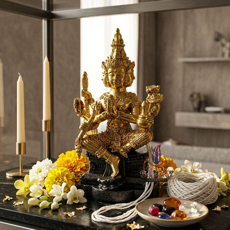 ✨ [The Sovereign of Supreme Cosmic Wealth, Unrivaled Success & Divine Abundance: The 2026 "Grand-Master" Sovereign Edition] Sacred "Thao Maha Phrom (The Sovereign Lord Brahma 'Phrom Maha Setthi' / Millionaire Brahma Edition) Thai Blessing Co By