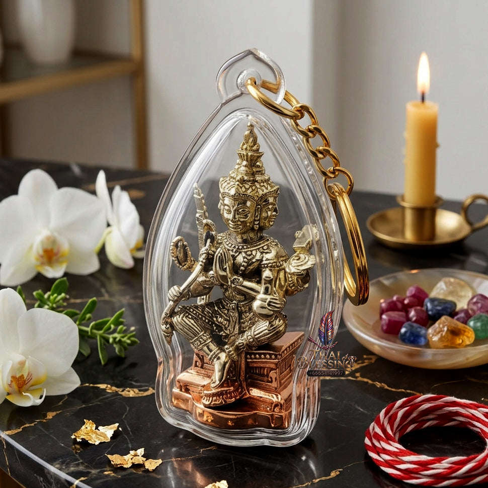 ✨ [The Sovereign of Supreme Cosmic Wealth, Unrivaled Success & Divine Abundance: The 2026 "Grand-Master" Sovereign Edition] Sacred "Thao Maha Phrom (The Sovereign Lord Brahma 'Phrom Maha Setthi' / Millionaire Brahma Edition) – White Brass & Copper