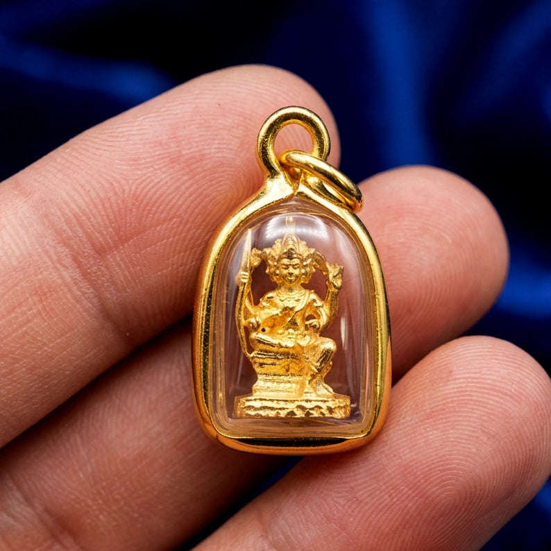 ✨ [The Sovereign of Supreme Divine Auspicity, Universal Success & Unshakable Protection: The 2026 "Grand-Master" Sovereign Edition] Sacred "Phra Phrom (Lord Brahma) Pendant – Genuine Micron Gold-Plated Frame Edition" Thai Blessing Co By RURUECHA