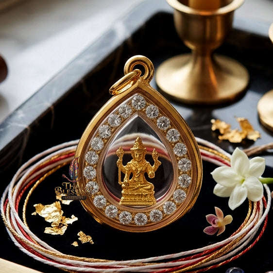 ✨ [The Sovereign of Supreme Divine Auspicity, Universal Success & Unshakable Protection: The 2026 "Grand-Master" Sovereign Edition] Sacred "Phra Phrom (Lord Brahma) Pendant – Genuine Micron Gold-Plated Frame Edition" M2