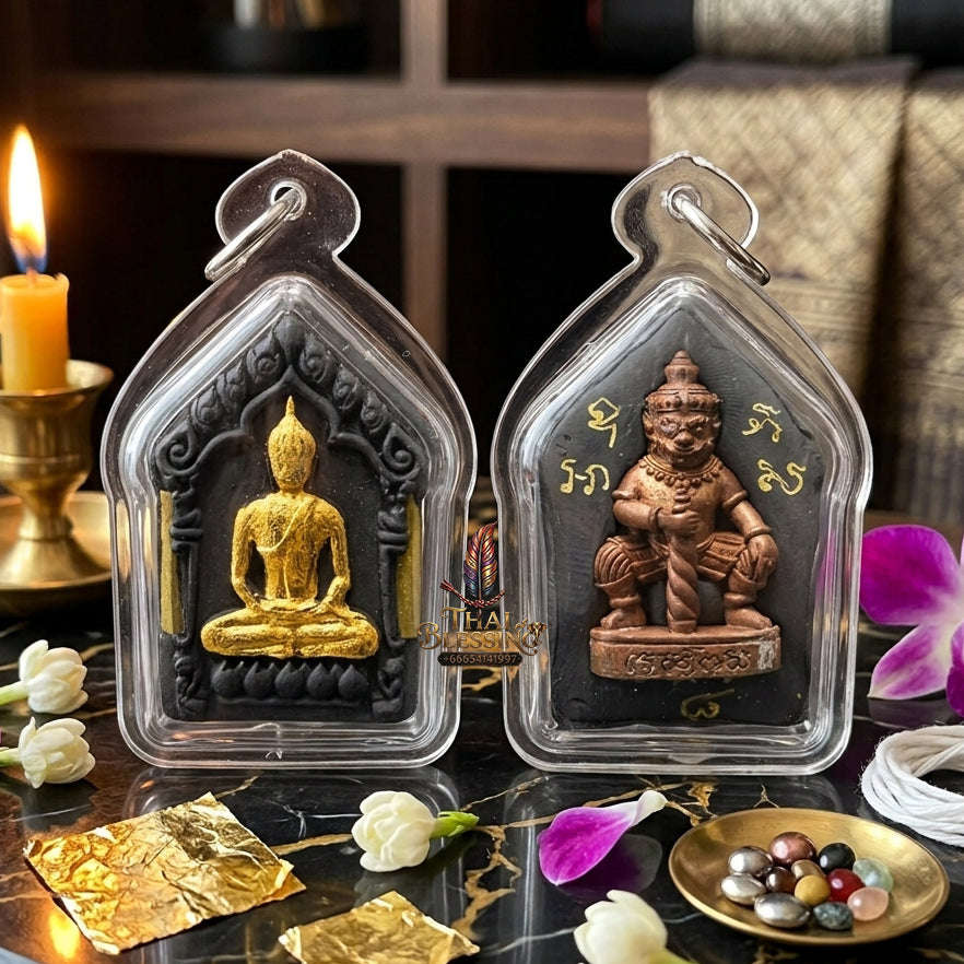 ✨ [The Sovereign of Supreme Dominance: The 2019 Master-Edition] Sacred "Phra Khun Phaen Prab Marn" (The Demon-Subduing Khun Phaen) – The Dual-Force Masterpiece: Khun Phaen Front & Lord Vessavana Back Thai Blessing Co By RURUECHA