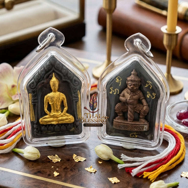 ✨ [The Sovereign of Supreme Dominance: The 2019 Master-Edition] Sacred "Phra Khun Phaen Prab Marn" (The Demon-Subduing Khun Phaen) – The Dual-Force Masterpiece: Khun Phaen Front & Lord Vessavana Back Thai Blessing Co By RURUECHA