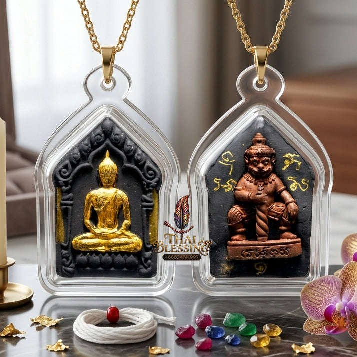 ✨ [The Sovereign of Supreme Dominance: The 2019 Master-Edition] Sacred "Phra Khun Phaen Prab Marn" (The Demon-Subduing Khun Phaen) – The Dual-Force Masterpiece: Khun Phaen Front & Lord Vessavana Back Thai Blessing Co By RURUECHA