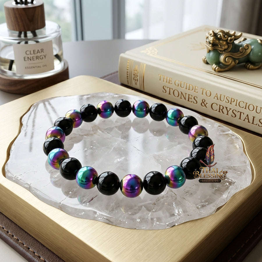 ✨ [The Sovereign of Supreme Esoteric Harmony, Spiritual Balance & Unshakable Aura: The 2026 "Grand-Master" Sovereign Edition] Sacred "Natural Stone Energy Bracelet (Unisex Crystal Beaded Stretch Bangle)" – Consecrated Metaphysical & Healing Talisman