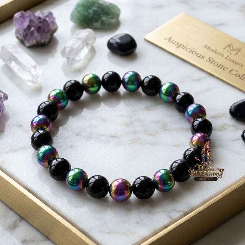 ✨ [The Sovereign of Supreme Esoteric Harmony, Spiritual Balance & Unshakable Aura: The 2026 "Grand-Master" Sovereign Edition] Sacred "Natural Stone Energy Bracelet (Unisex Crystal Beaded Stretch Bangle)" – Consecrated Metaphysical & Healing Talisman