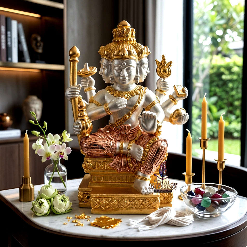 ✨ [The Sovereign of Supreme Esoteric Opulence, Unshakable Wealth & Divine Fortune: The 2026 "Grand-Master" Sovereign Edition] Sacred "Phra Phrom Udom Sap (The Sovereign Lord Brahma of Infinite Wealth & Auspicious Blessing) Thai Blessing Co By