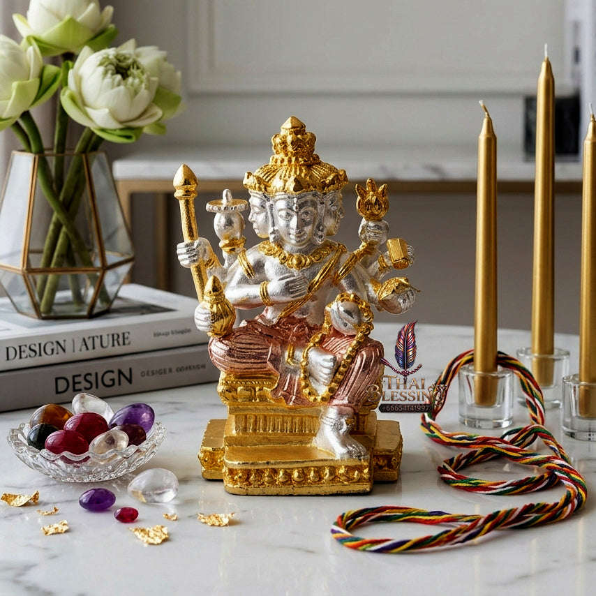 ✨ [The Sovereign of Supreme Esoteric Opulence, Unshakable Wealth & Divine Fortune: The 2026 "Grand-Master" Sovereign Edition] Sacred "Phra Phrom Udom Sap (The Sovereign Lord Brahma of Infinite Wealth & Auspicious Blessing) Thai Blessing Co By