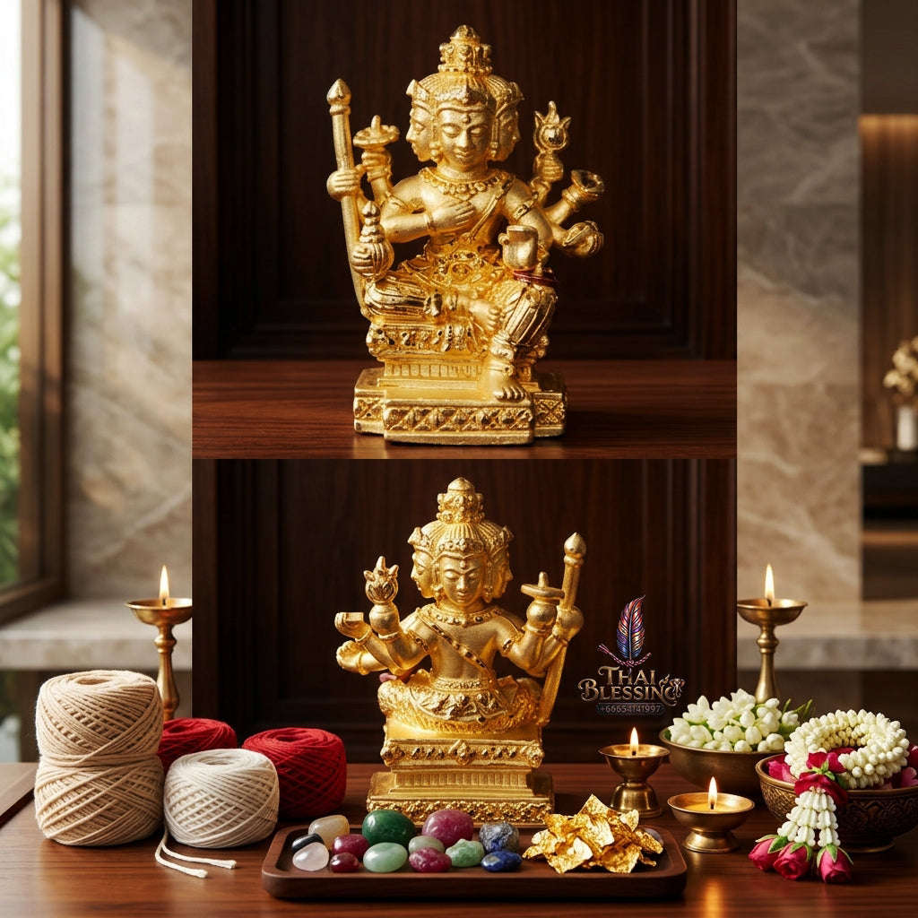 ✨ [The Sovereign of Supreme Esoteric Opulence, Unshakable Wealth & Divine Fortune: The 2026 "Grand-Master" Sovereign Edition] Sacred "Phra Phrom Udom Sap (The Sovereign Lord Brahma of Infinite Wealth & Auspicious Blessing) Thai Blessing Co By