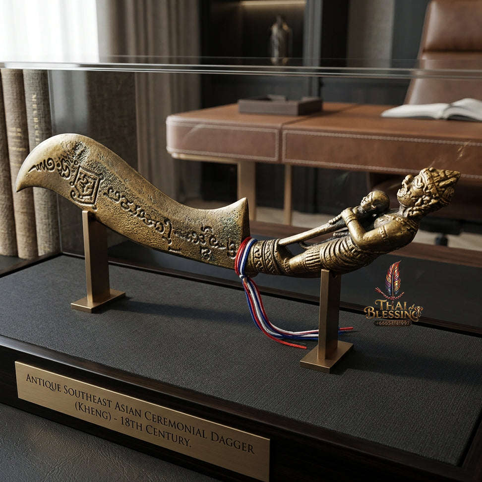 ✨ [The Sovereign of Supreme Esoteric Protection, Divine Justice & Unshakable Spiritual Armor: The 2026 "Grand-Master" Sovereign Edition] Sacred "Mit Mo Phaya Yom (The God of Death's Exorcism Knife)