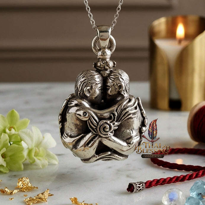 ✨ [The Sovereign of Supreme Esoteric Union, Sacred Yin-Yang Coupling & Unshakable Interpersonal Devotion: The 2026 "Grand-Master" Sovereign Edition] Sacred "Luk Om Inn Khu (The Twin Inn Coupling Sphere) Thai Blessing Co By RURUECHA