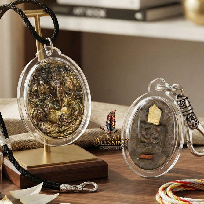 ✨ [The Sovereign of Supreme Ganesha Master-Head Alchemy, "Borom Khru Sian Phra Phikanet (Ganesha Master-Head Edition) Thai Blessing Co By RURUECHA