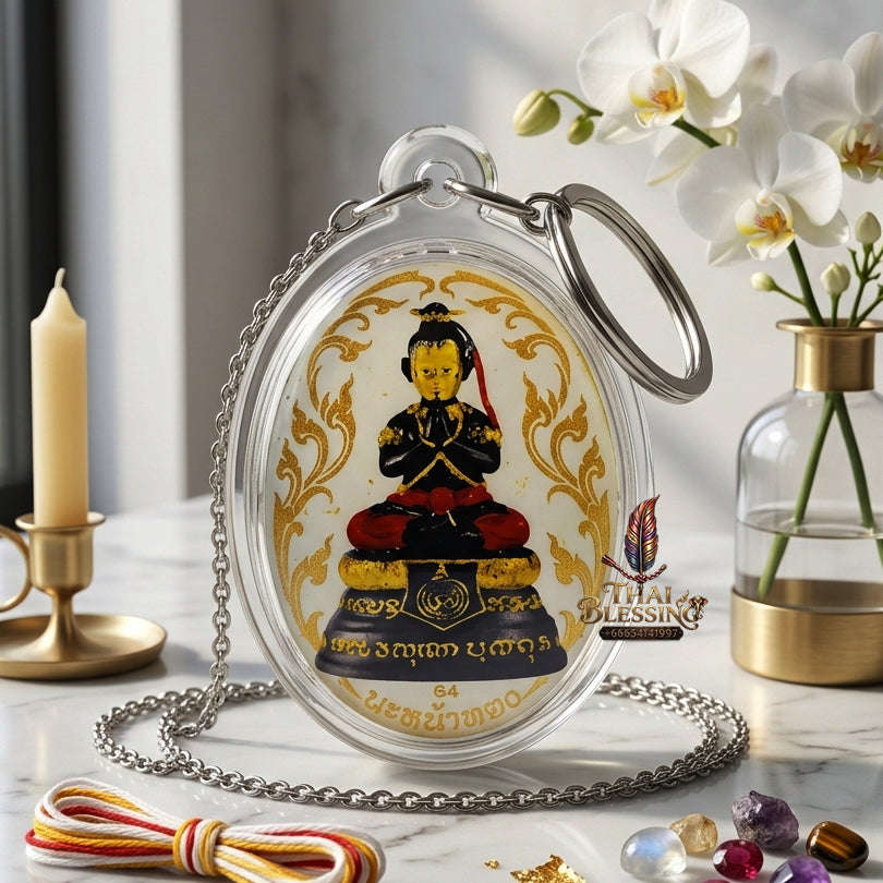 ✨ [The Sovereign of Supreme Golden-Face Locket Alchemy, Khru Ba Subin Master Talismanic Mastery & Unshakable Wealth-Commerce Sovereignty: Lock Ket Kuman Na Na Thong (Locket Edition) Thai Blessing Co By RURUECHA