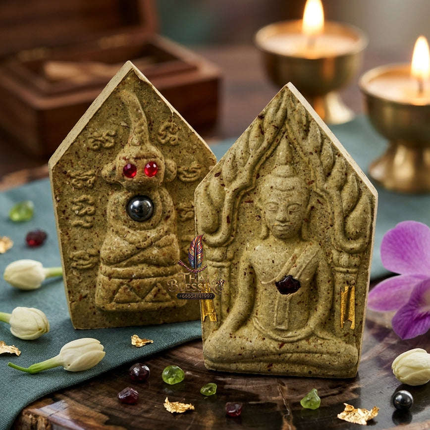 ✨ [The Sovereign of Supreme Khun Phaen with Red-Eyed Ngangk Reverse Masterpiece, Luang Pu Key Mastery & Unshakable Dual-Sovereignty Esoteric Power Thai Blessing Co By RURUECHA