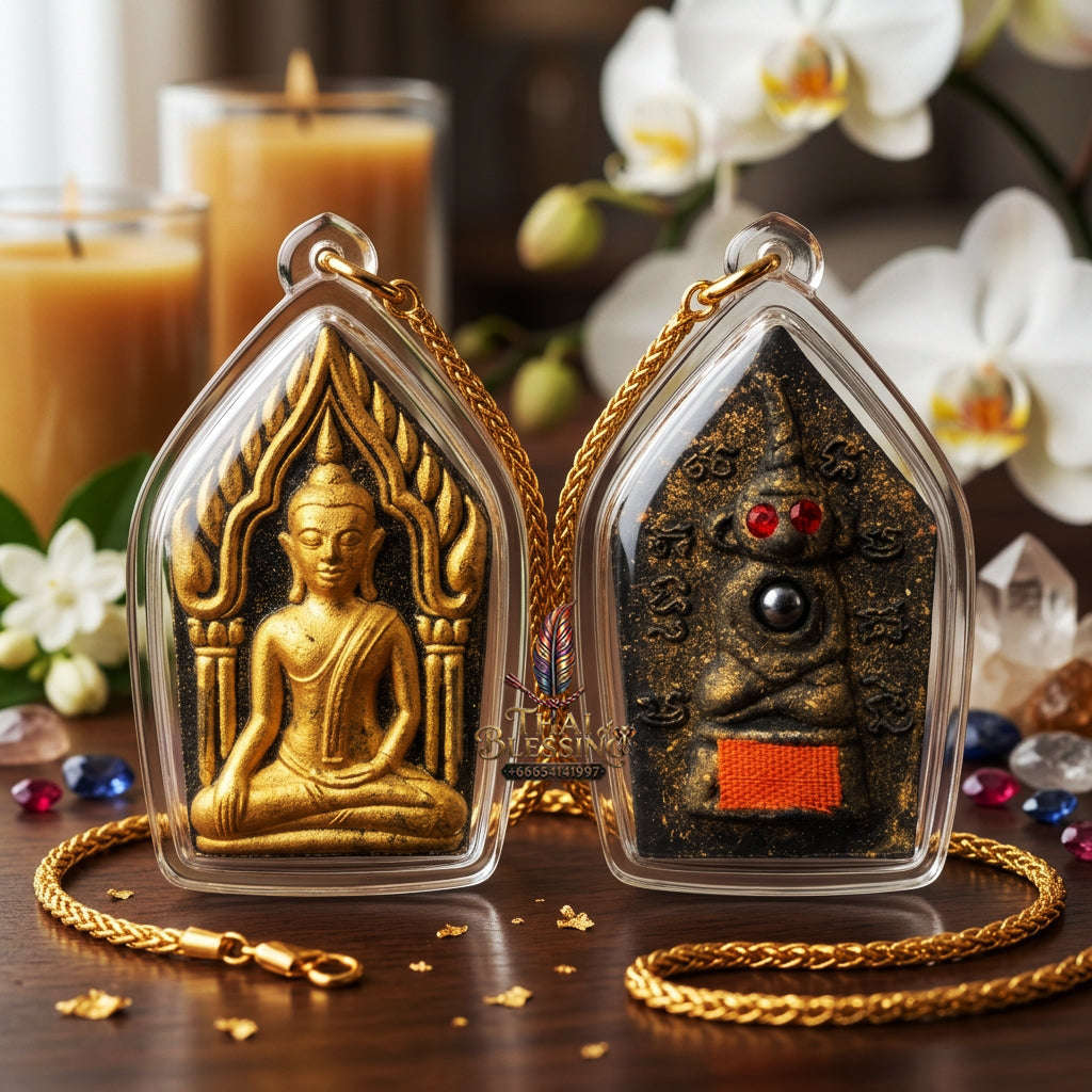 ✨ [The Sovereign of Supreme Khun Phaen with Red-Eyed Ngangk Reverse Masterpiece, Luang Pu Key Mastery & Unshakable Dual-Sovereignty Esoteric Power Thai Blessing Co By RURUECHA