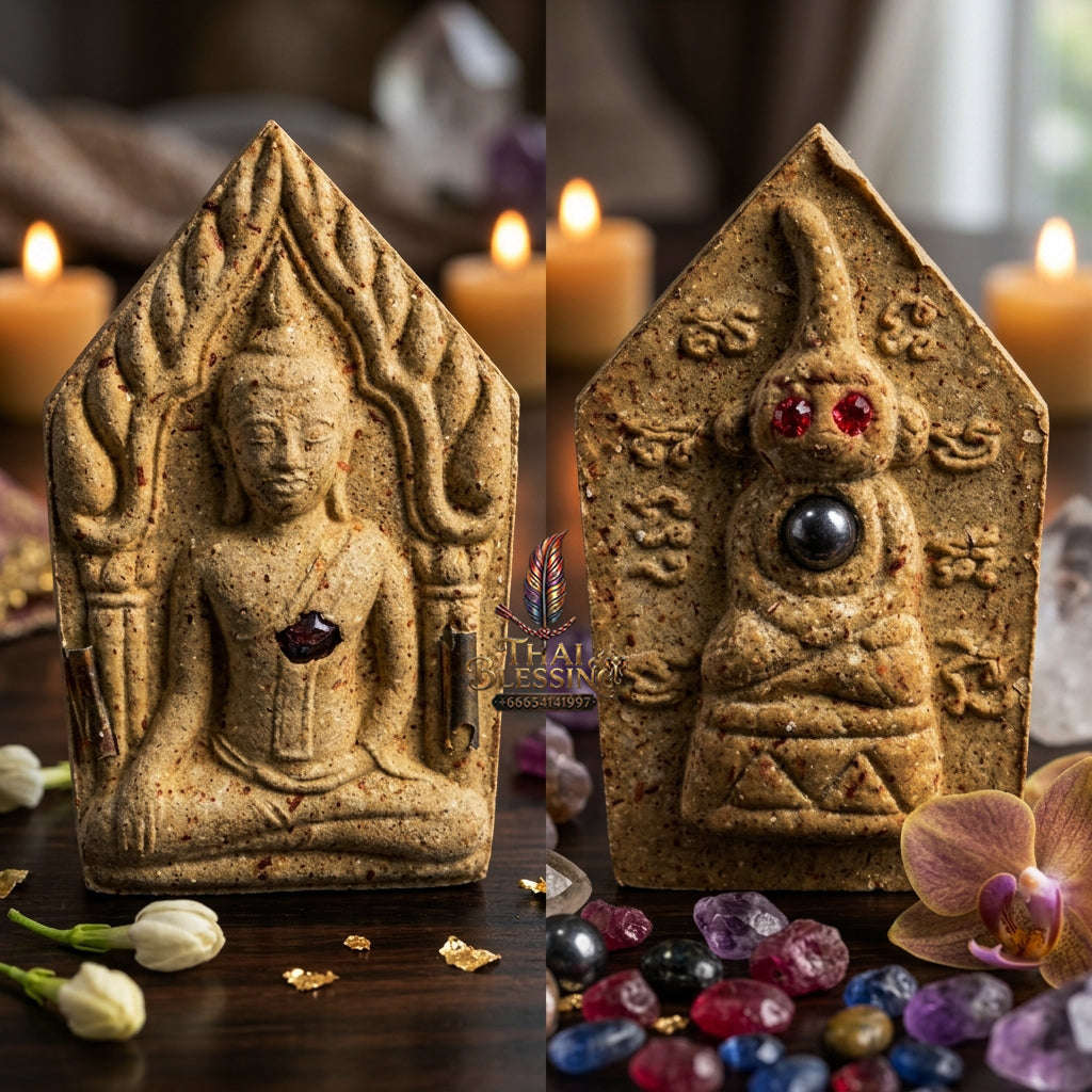 ✨ [The Sovereign of Supreme Khun Phaen with Red-Eyed Ngangk Reverse Masterpiece, Luang Pu Key Mastery & Unshakable Dual-Sovereignty Esoteric Power Thai Blessing Co By RURUECHA