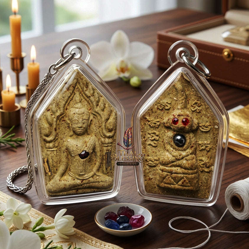 ✨ [The Sovereign of Supreme Khun Phaen with Red-Eyed Ngangk Reverse Masterpiece, Luang Pu Key Mastery & Unshakable Dual-Sovereignty Esoteric Power Thai Blessing Co By RURUECHA