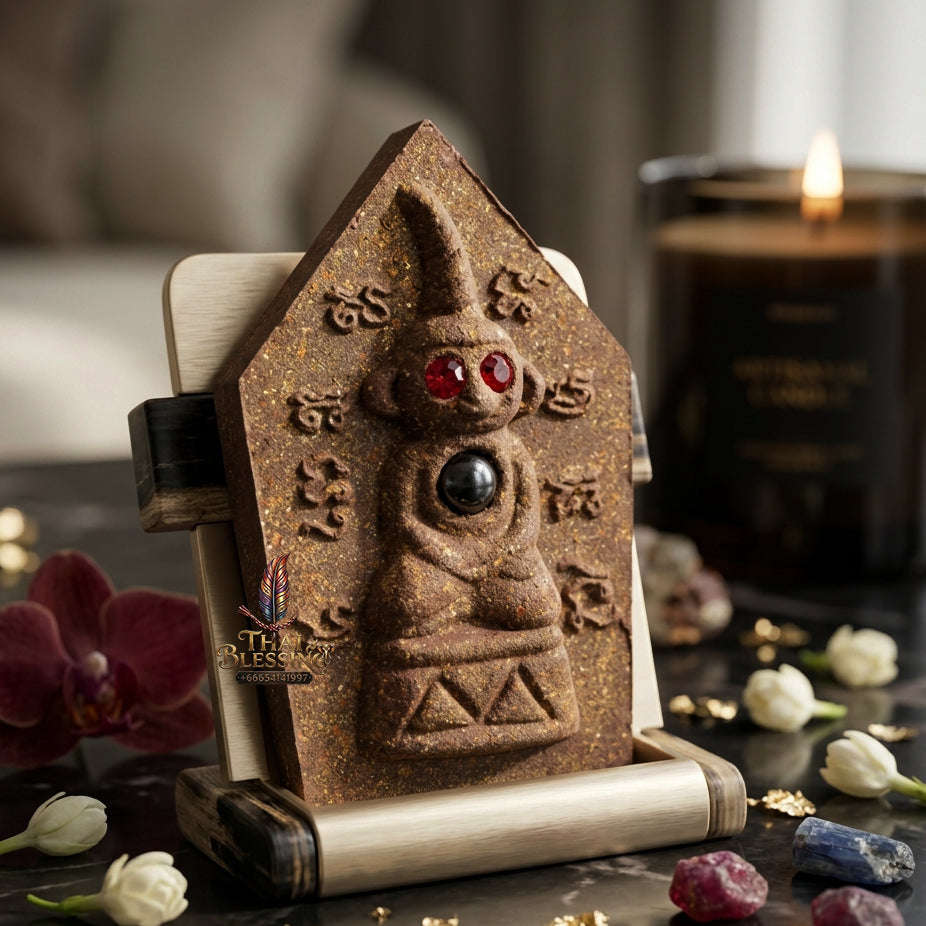✨ [The Sovereign of Supreme Khun Phaen with Red-Eyed Ngangk Reverse Masterpiece, Luang Pu Key Mastery & Unshakable Dual-Sovereignty Esoteric Power Thai Blessing Co By RURUECHA