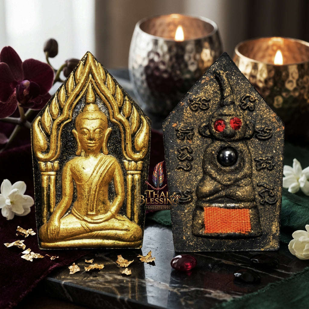 ✨ [The Sovereign of Supreme Khun Phaen with Red-Eyed Ngangk Reverse Masterpiece, Luang Pu Key Mastery & Unshakable Dual-Sovereignty Esoteric Power Thai Blessing Co By RURUECHA