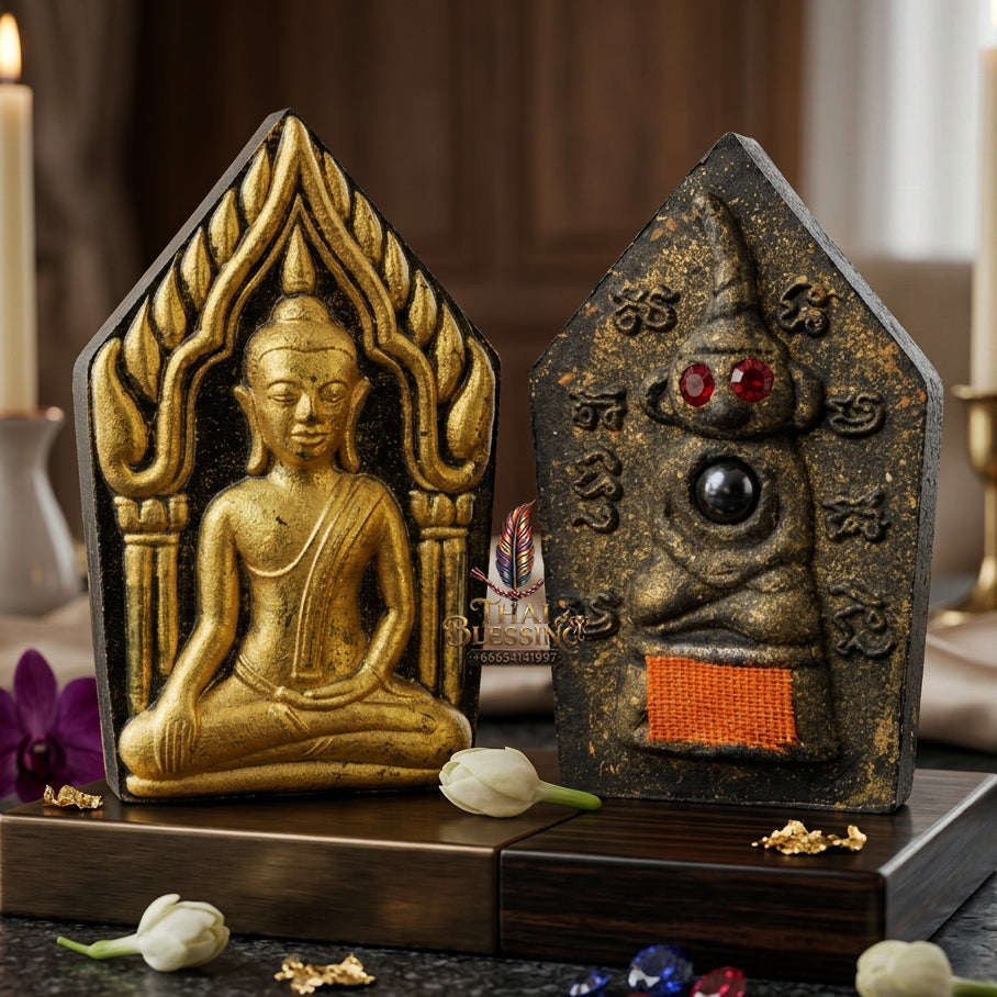 ✨ [The Sovereign of Supreme Khun Phaen with Red-Eyed Ngangk Reverse Masterpiece, Luang Pu Key Mastery & Unshakable Dual-Sovereignty Esoteric Power Thai Blessing Co By RURUECHA