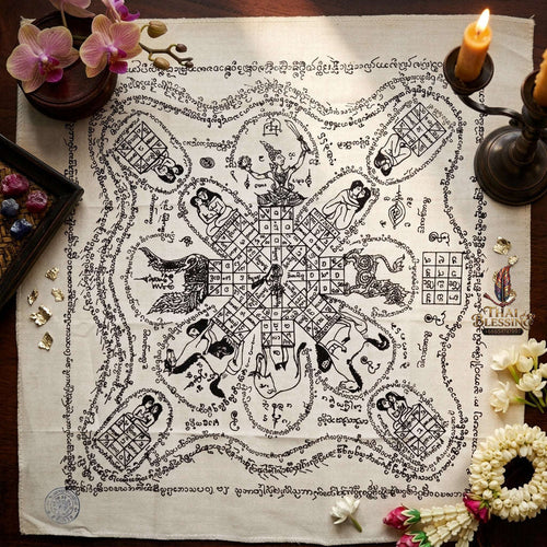 ✨ [The Sovereign of Supreme Lanna-Isan Pra Yant Ma Sep Nang (In Kaeo) Black Edition Masterpiece, Phra-Achan Suphasit Wat Bang Nam Chon Mastery & Unshakable Metta-Sovereignty