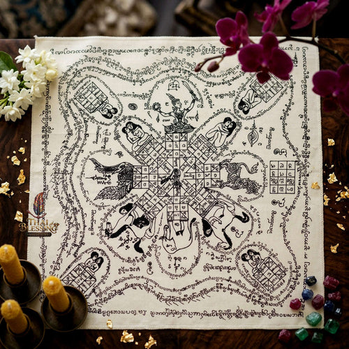 ✨ [The Sovereign of Supreme Lanna-Isan Pra Yant Ma Sep Nang (In Kaeo) Black Edition Masterpiece, Phra-Achan Suphasit Wat Bang Nam Chon Mastery & Unshakable Metta-Sovereignty