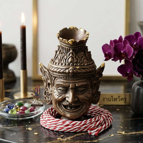 ✨ [The Sovereign of Supreme Lanna-Isan Ruesi Deity Head Navarat Na Wan Masterpiece, Luang Pu Kham Bu Wat Kut Chikhu Mastery & Unshakable Esoteric Wisdom Sovereignty Thai Blessing Co By RURUECHA