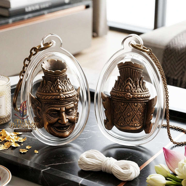 ✨ [The Sovereign of Supreme Lanna-Isan Ruesi Deity Head Navarat Na Wan Masterpiece, Luang Pu Kham Bu Wat Kut Chikhu Mastery & Unshakable Esoteric Wisdom Sovereignty