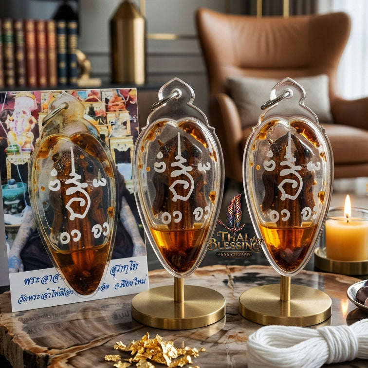✨ [The Sovereign of Supreme Lanna Seduction, Eloquent Persuasion & Unshakable Mercantile Charm: The 2026 "Grand-Master" Sovereign Edition] Sacred "Salika Khu (The Twin Sarika Birds of Eloquence & Attraction) – Carved from Sacred Rak Wood, Thai