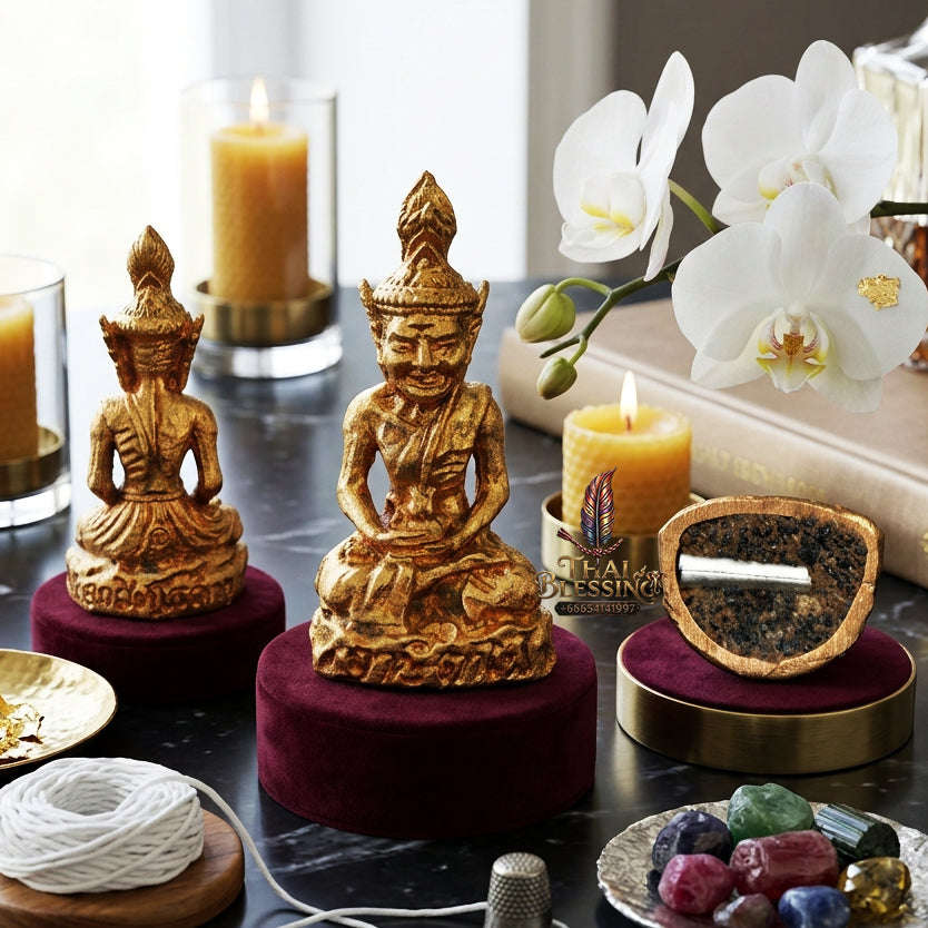 ✨ [The Sovereign of Supreme Lersi Ta Fai Chanuan Alchemy, Phra Ajarn Suphasit Wat Bang Nam Chon Mastery & Unshakable Borom Kru Esoteric Sovereignty: Thai Blessing Co By RURUECHA