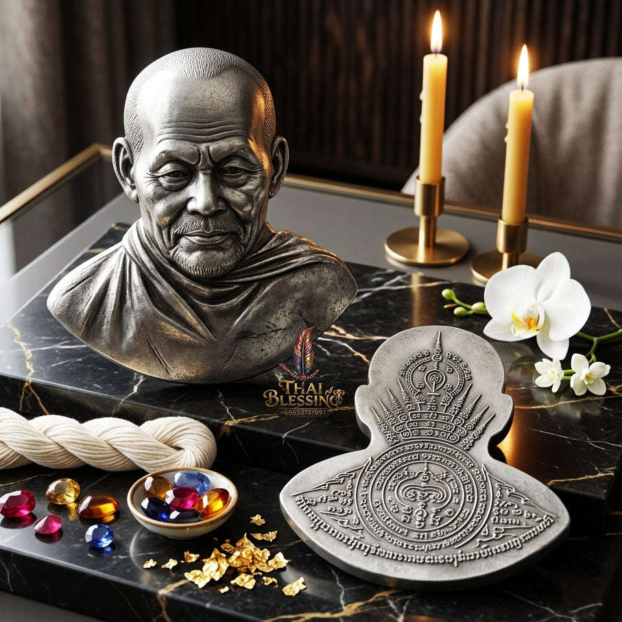✨ [The Sovereign of Supreme Luang Por Jong Cast Statue Lead Alchemy, Luang Pu Yuang Wat Na Tang Nai Mastery & Unshakable Ayutthaya Lineage Sovereignty Thai Blessing Co By RURUECHA