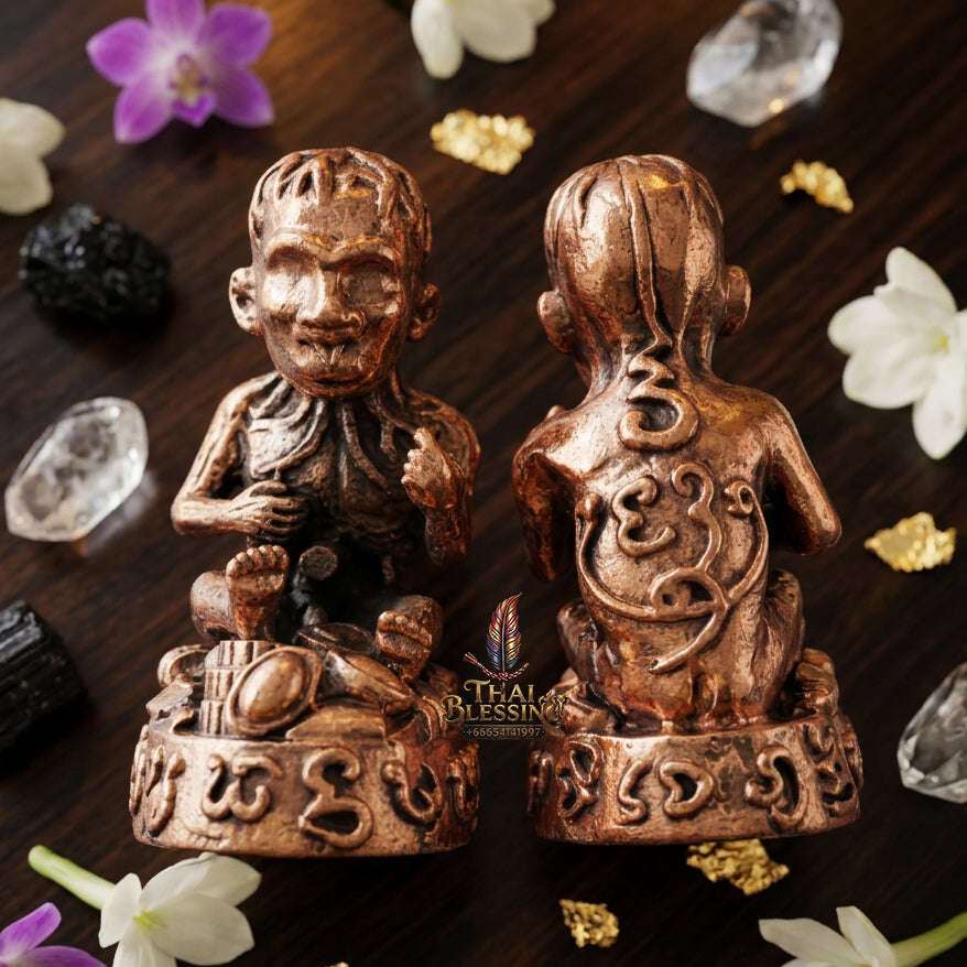 ✨ [The Sovereign of Supreme Lukkrok Phrai Phun Sap Samlit Bronze Masterpiece, Khru Ba Subin Sumettho Mastery & Unshakable Wealth Sovereignty Thai Blessing Co By RURUECHA