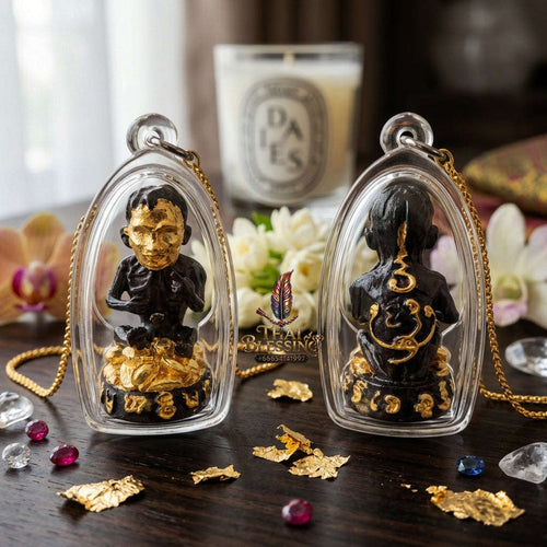 ✨ [The Sovereign of Supreme Lukkrok Phrai Phun Sap Samlit Gold-Face Masterpiece, Khru Ba Subin Sumettho Mastery & Unshakable Wealth Sovereignty Thai Blessing Co By RURUECHA