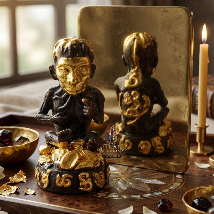 ✨ [The Sovereign of Supreme Lukkrok Phrai Phun Sap Samlit Gold-Face Masterpiece, Khru Ba Subin Sumettho Mastery & Unshakable Wealth Sovereignty Thai Blessing Co By RURUECHA