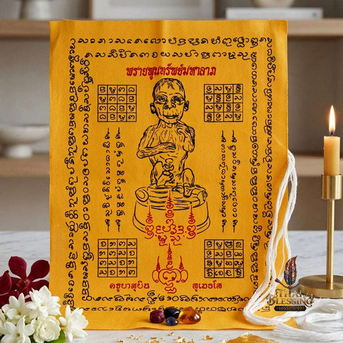 ✨ [The Sovereign of Supreme Lukkrok Phrai Phun Sap Velvet Yantra Cloth Masterpiece, Khru Ba Subin Sumettho Mastery & Unshakable Wealth Sovereignty Thai Blessing Co By RURUECHA