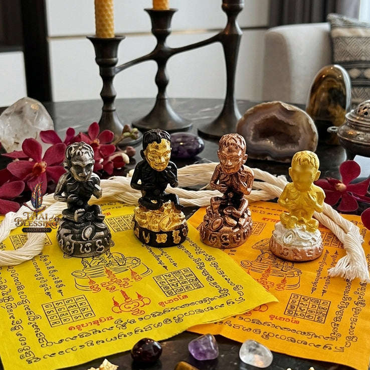 ✨ [The Sovereign of Supreme Lukkrok Phrai Phun Sap Velvet Yantra Cloth Masterpiece, Khru Ba Subin Sumettho Mastery & Unshakable Wealth Sovereignty Thai Blessing Co By RURUECHA