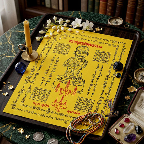 ✨ [The Sovereign of Supreme Lukkrok Phrai Phun Sap Yantra Cloth Masterpiece, Khru Ba Subin Sumettho Mastery & Unshakable Wealth Sovereignty Thai Blessing Co By RURUECHA