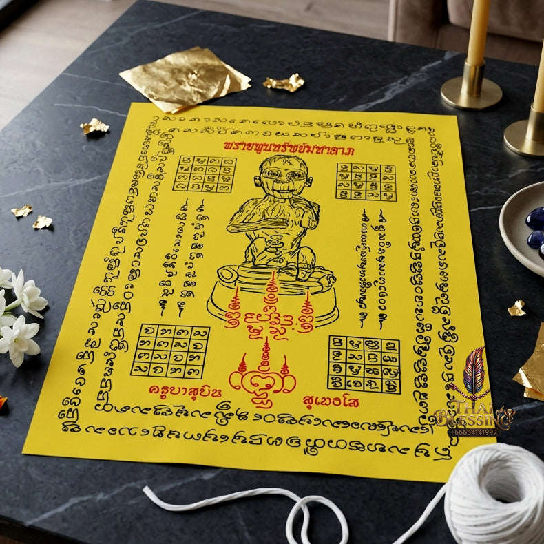 ✨ [The Sovereign of Supreme Lukkrok Phrai Phun Sap Yantra Cloth Masterpiece, Khru Ba Subin Sumettho Mastery & Unshakable Wealth Sovereignty Thai Blessing Co By RURUECHA