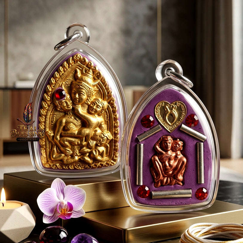 ✨ [The Sovereign of Supreme Masculine Desire: Master-Assembly Edition] Sacred "Phaya Khao Gay" (The King of Gay Desire) – Master-Blessed by Achan Din D-Mar (2022) Thai Blessing Co By RURUECHA