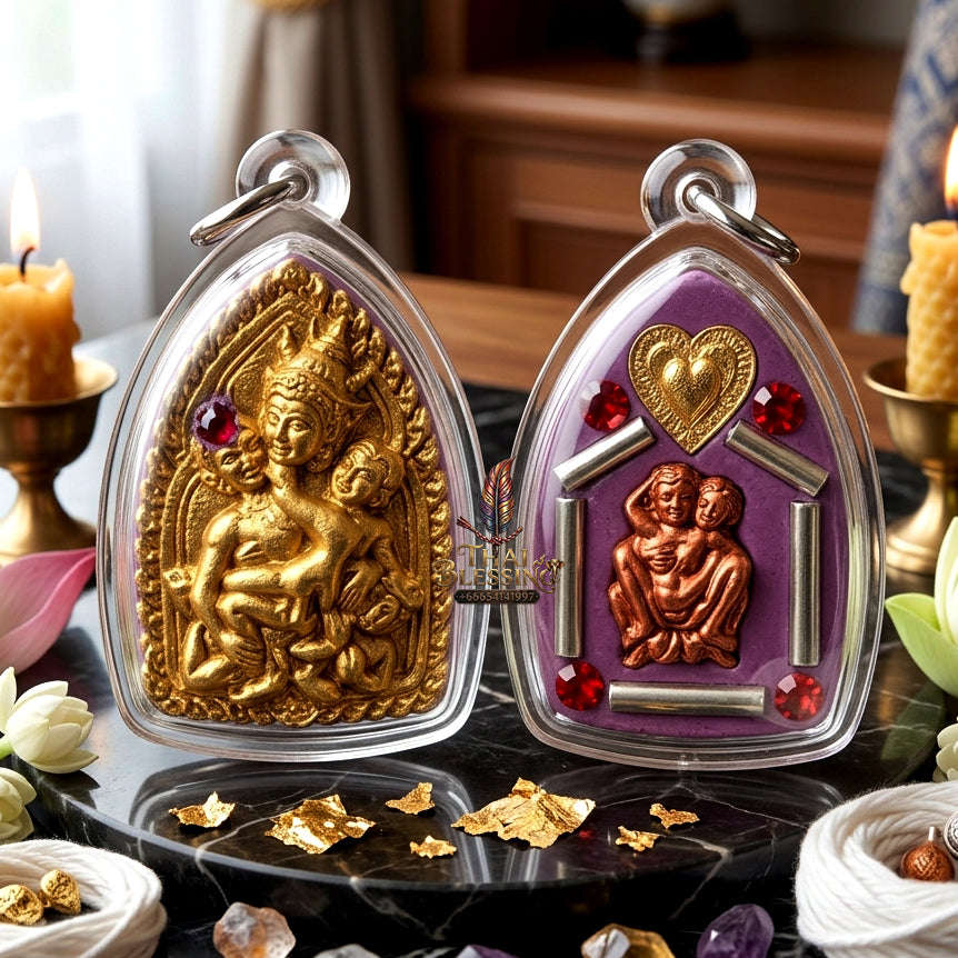 ✨ [The Sovereign of Supreme Masculine Desire: Master-Assembly Edition] Sacred "Phaya Khao Gay" (The King of Gay Desire) – Master-Blessed by Achan Din D-Mar (2022) Thai Blessing Co By RURUECHA