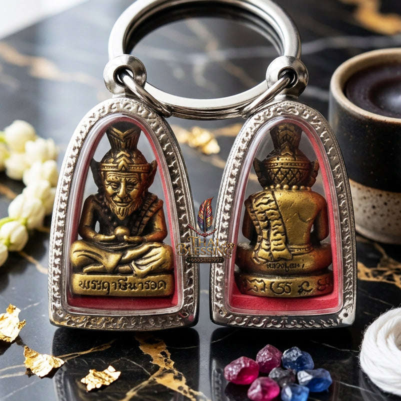 ✨ [The Sovereign of Supreme Mastery: The 2024 Master-Edition] Sacred "Borom Kru Poo Ruesi Narot" (The Primordial Sage of Esoteric Knowledge) – Special "Satin-Finished Bell-Metal Bronze" Matrix Thai Blessing Co By RURUECHA