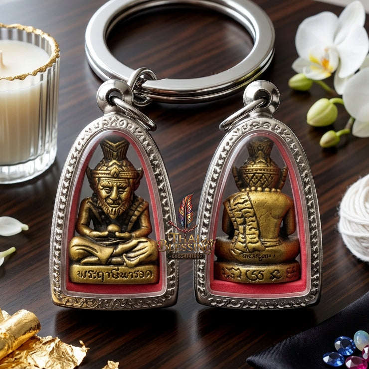 ✨ [The Sovereign of Supreme Mastery: The 2024 Master-Edition] Sacred "Borom Kru Poo Ruesi Narot" (The Primordial Sage of Esoteric Knowledge) – Special "Satin-Finished Bell-Metal Bronze" Matrix Thai Blessing Co By RURUECHA