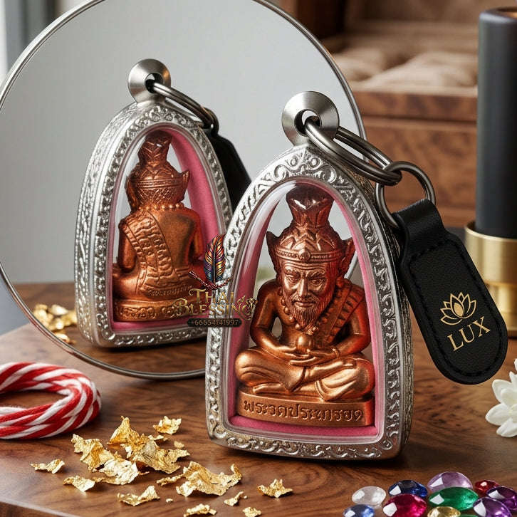 ✨ [The Sovereign of Supreme Mastery: The 2024 "Rainbow-Iridescent" Master-Edition] Sacred "Borom Kru Poo Ruesi Narot" (The Primordial Sage of Esoteric Knowledge) – Special "Satta-Loha Rainbow-Finish" Matrix Thai Blessing Co By RURUECHA