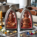 ✨ [The Sovereign of Supreme Mastery: The 2024 "Rainbow-Iridescent" Master-Edition] Sacred "Borom Kru Poo Ruesi Narot" (The Primordial Sage of Esoteric Knowledge) – Special "Satta-Loha Rainbow-Finish" Matrix Thai Blessing Co By RURUECHA