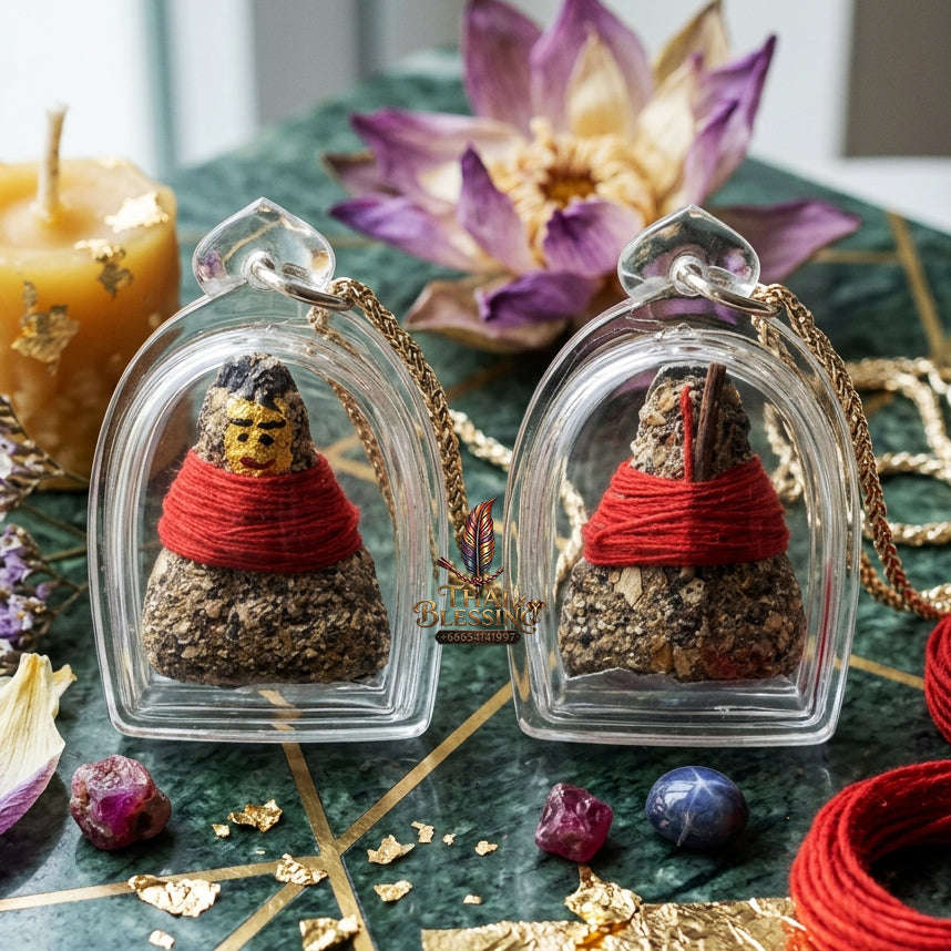 ✨ [The Sovereign of Supreme Necromantic Kumarn Thong Mastery, Cemetery Earth & Coffin-Nail Alchemy & Unshakable Wealth-Protection Sovereignty:  "Kumarn Thong Phong Artharn Tapu Artharn Thai Blessing Co By RURUECHA