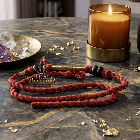 [The Sovereign of Supreme Pancha Paritta Sacred Thread Alchemy, Esoteric Lanna Lineage & Unshakable Fivefold Sovereignty: "Fai Panchaparit Unmilit – The 5-Heart Mantra Sacred Protective Thread (Yeyagakathawi)"